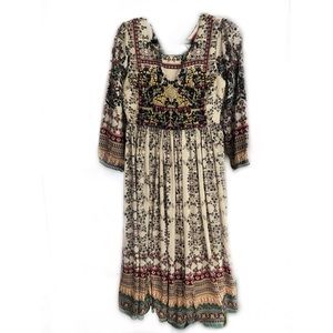 Anthropologie Bhanuni Far Fields Midi Dress